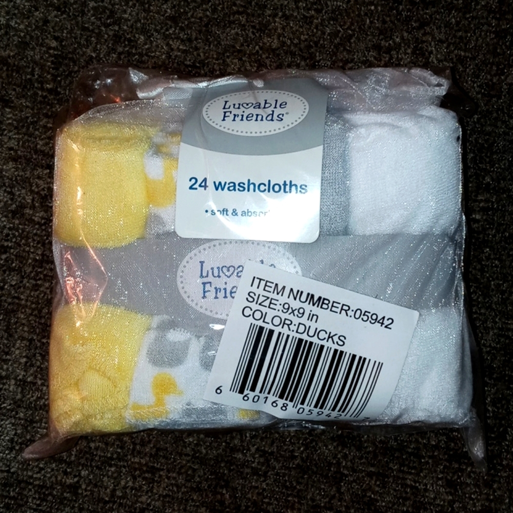 Baby washcloths